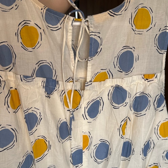 100% Cotton Dress with Pockets High Neck Sleevless - Picture 6 of 9